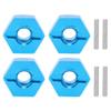 VBESTLIFE Life Wheel Hex Hubs Nut, 5MM Wheel Hex Hubs Nut with Pins Fit for WLtoys 1/14 144001 RC Car view 1