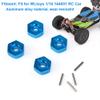 VBESTLIFE Life Wheel Hex Hubs Nut, 5MM Wheel Hex Hubs Nut with Pins Fit for WLtoys 1/14 144001 RC Car view 3