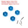 VBESTLIFE Life Wheel Hex Hubs Nut, 5MM Wheel Hex Hubs Nut with Pins Fit for WLtoys 1/14 144001 RC Car view 4