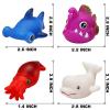 Bath Toys, 12 Pcs Light Up Ocean Sea Animal Set, Flashing Colorful LED Light Floating Bathtub Toys for Baby Infant Kid Toddler Preschool, Great Gift for Bathroom Water Tub Games Swimming Pool Party view 3
