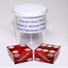 Wide Selection of 19mm Craps Dice Pairs - Authentic Las Vegas Casino Table-Played (Non-Matching, Lake Tahoe Harvey's - Red Polished) view 2
