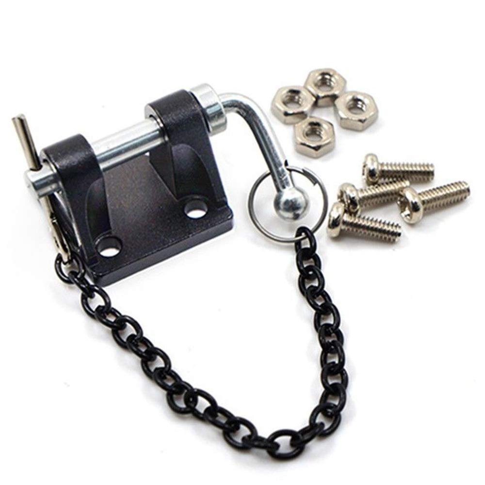 DKKY RC Trailer Hitch Tow Hook with Chain for 1/10 RC Crawler Upgrades Parts