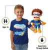 14" Superhero, Peach Boy, Hand Puppet view 2