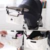 6SHINE Organiser Bag Travel Bag with Webbing Handle Backpack Shoulder Straps,Stroller Bag Hanging Nylon Sundries Organizer Diaper Store Large Capacity Universal view 2