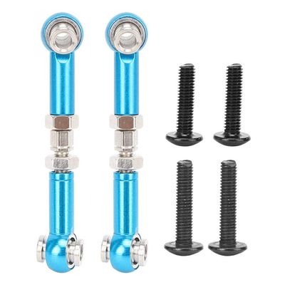 life Pack of 2pcs RC Steering Linkage Rod Front Upper Suspension Arm Link Rod compatible with 1/14 144001 RC Car(Blue)