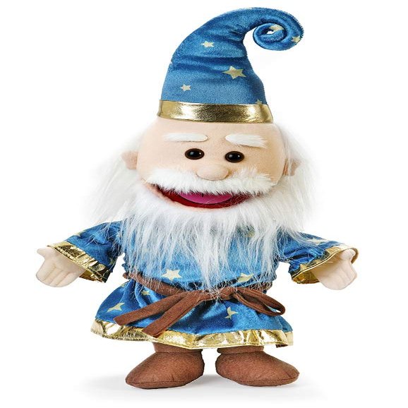 14" Wizard, Magical Merlin, Hand Puppet