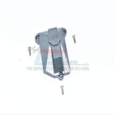 Axial SCX10 III JLU AXI03007 Upgrade Parts Aluminum Receiver Cover - 1Pc Set Gray Silver