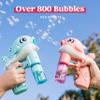 JOYIN 2 Bubble Guns Kit, Whale Automatic Bubble Maker Blower Machine with 4 Solutions for Kids, Summer Toy, Birthday, Outdoor & Indoor Activity, Easter, Valentine Party Favors view 2