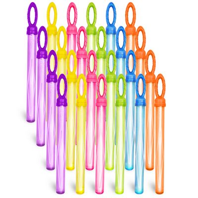 JOYIN 24 Pack 14 Big Bubble Wands Bulk Leaf Blower Bubble (2 Dozen) for Summer Toy, Outdoor/Indoor Activity Use, Easter, Party Favors Supplies for Kids