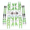 GPM For Traxxas 1/10 Maxx 4WD Monster Truck (89076-4) Upgrade Parts Aluminum F&R Arms + F&R Drive Shaft + Hex + Wheel Lock + Front Steering Tie Rod Combo Pack- 84Pc Set Green view 1