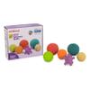 Miniland 6 Sensory Balls of Natural Rubber for Soft Teething. Multicolored and Easy to Grip with Different Textures for Children's Multi-Sensory Stimulation and Skill Development. view 4