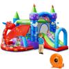 BOUNTECH Inflatable Bounce House, Dragon Bouncy House for Kids Indoor Outdoor Party w/Jump Area, Basketball Rim, Toddler Jump Castle Bounce House with 740w Blower Included for Backyard Birthday Gifts view 1