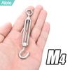 10Pcs M4 Turnbuckles,Alele Clothesline Tightener,Stainless Steel 304 Turnbuckle,Suitable for Tighten Taut Rope (M4 Turnbuckles 10 Pack New) view 2