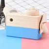 Airlxf Wooden Camera Toy, Baby Kids Cute Mini Sharpe Toy Neck Hanging Photographed Props for Baby Toddlers Children Kids' Room Hanging Decor (Blue) view 2