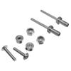 AONTOKY 1 Set Aluminum 25-40 Class Landing Gear Wheel Kit DIY Parts for RC Airplane Jet view 3