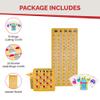 MR CHIPS Jam-Proof Bingo Cards with Sliding Windows, 25 Reusable Shutter Cards, 75 Calling Cards 1 Master Board in Woodgrain Style view 3