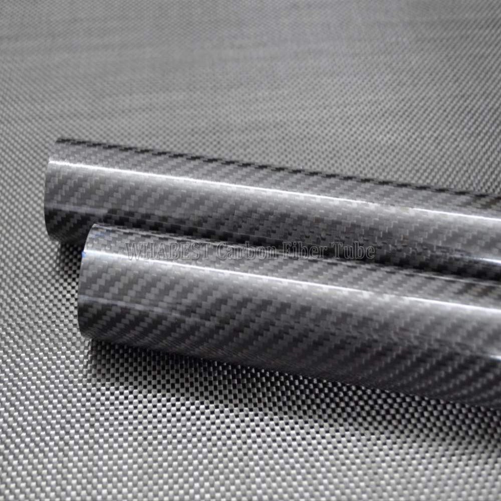 Carbon Fiber Tube 3K OD 22mm - ID 19mm X 500mm Length 100% Full Carbon Composite Material/Pipes. Quadcopter Hexacopter. RC Plane/RC DIY Glossy.WHABEST