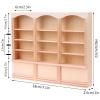 1:12 Scale Dollhouse Miniature Bookcase Display Shelf Locker Exquisite Doll House Furniture Decor Accessories for Mini Book Storage Scene Layout Collection Display for Dollhouse Enthusiasts view 2