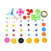 55pcs Colorful Mixed Plastic Gear Gearbox DIY Child Kid Toy Ship Car Boat Plane Robot Air Craft RC Model DIY Repair Toolkit view 1