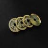 SUMAG Chinese Coins and Ribbon Magic Tricks 3 Coins Penetrate On/Off Ribbon Magic Magiciain Close up Illusions Gimmick Props Fun view 2