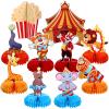 10 Pieces Carnival Party Decorations Circus Theme Party Decorations Carnival Centerpieces for Tables Cake Toppers Favors Supplies view 1