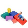 Costzon 6-Piece Kids Crawl and Climb Foam Play Set, Colorful Babys Foam Blocks to Crawling, Climbing, Walking, Childrens Educational Software Composite Toy for Toddlers, Preschoolers (Primary) view 1