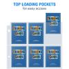 36 Pack 9 Pocket Page Protectors, Sooez Trading Card Sleeves for 3 Ring Binder, Baseball Cards Holder, Protective Pages Sheets for Binders Album, Fit for Collectible Games, Sports Cards view 3