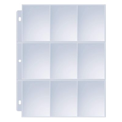 120 Pack 9 Pocket Page Protectors, Sooez Double Sided Trading Card Sleeves for 3 Ring Binder, Baseball Cards Holder, Protective Pages Sheets for Binders Album, Fit for Collectible Games, Sports Cards