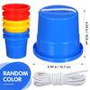 3 Pairs Bucket Stilts Plastic Walking Cups Children Kids Stepper Toy Walking Stilts Balance Buckets for Balance Training Outdoor stilts walking toy Activities kids bucket stilts (Random Color) view 2
