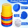 3 Pairs Bucket Stilts Plastic Walking Cups Children Kids Stepper Toy Walking Stilts Balance Buckets for Balance Training Outdoor stilts walking toy Activities kids bucket stilts (Random Color) view 3