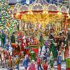 Jumbo, Falcon Deluxe - The Christmas Carousel, Jigsaw Puzzles for Adults, 2 x 1000 Piece view 3