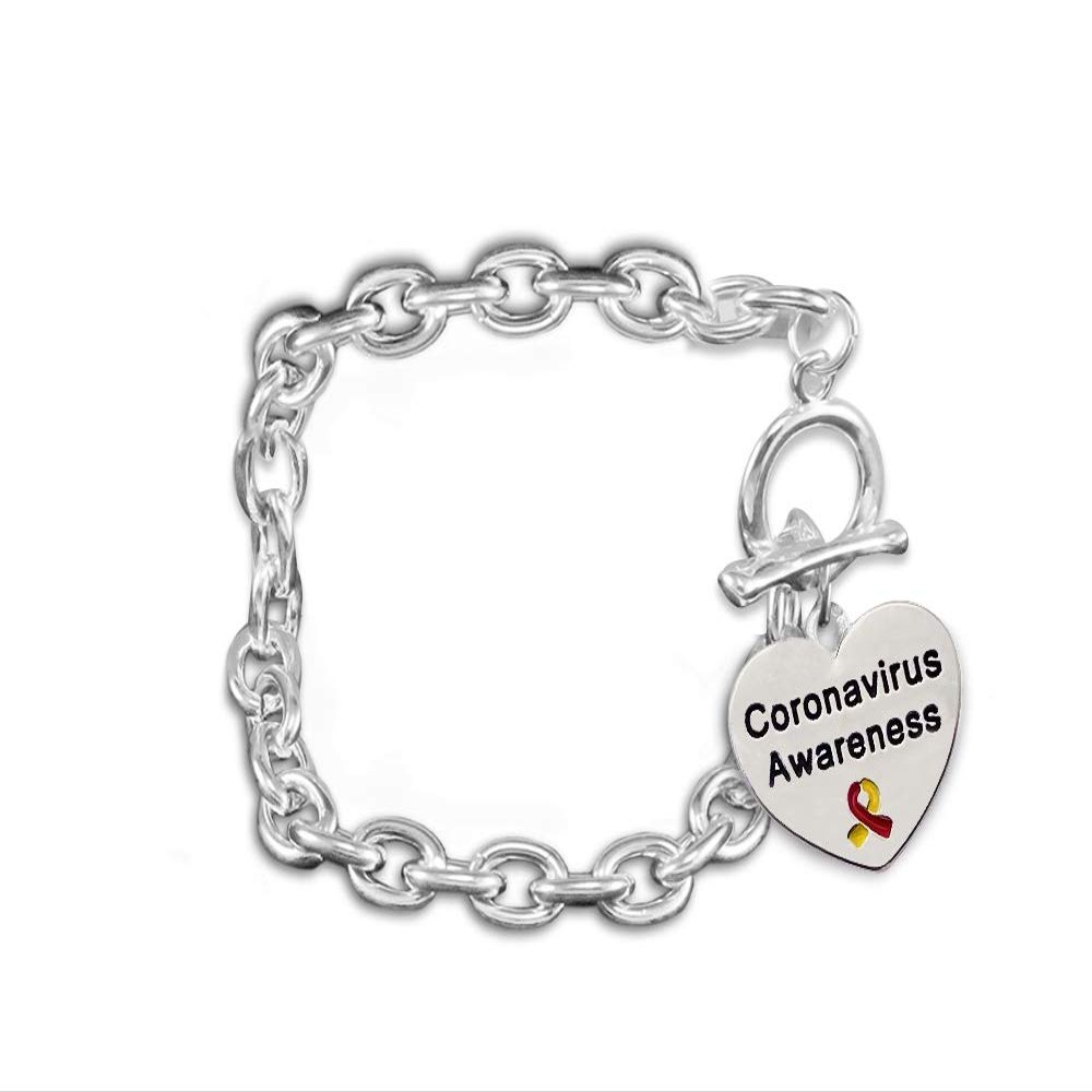 5 Pack Virus Awareness Chunky Charm Bracelets Virus Awareness Bracelets for Awareness and Fundraisers