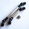 2pcs Heavy Duty Steel + Aluminum Drive Shaft Silver for Axial SCX10 II AX90046 view 1