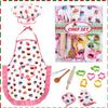 HmiL-U Chef Set for Kids - 13 Pcs Kid Cooking and Baking Sets Includes Apron, Hat, Utensils, Cooking Mitt for Kids Chef Role Play Sets , Gift for 3 Year Old Girls and up(Cake) view 1