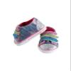 American Fashion World Rainbow Glitter Sneakers for 18-Inch Dolls | Premium Quality & Trendy Design | Dolls Shoes | Shoe Fashion for Dolls for Popular Brands view 1
