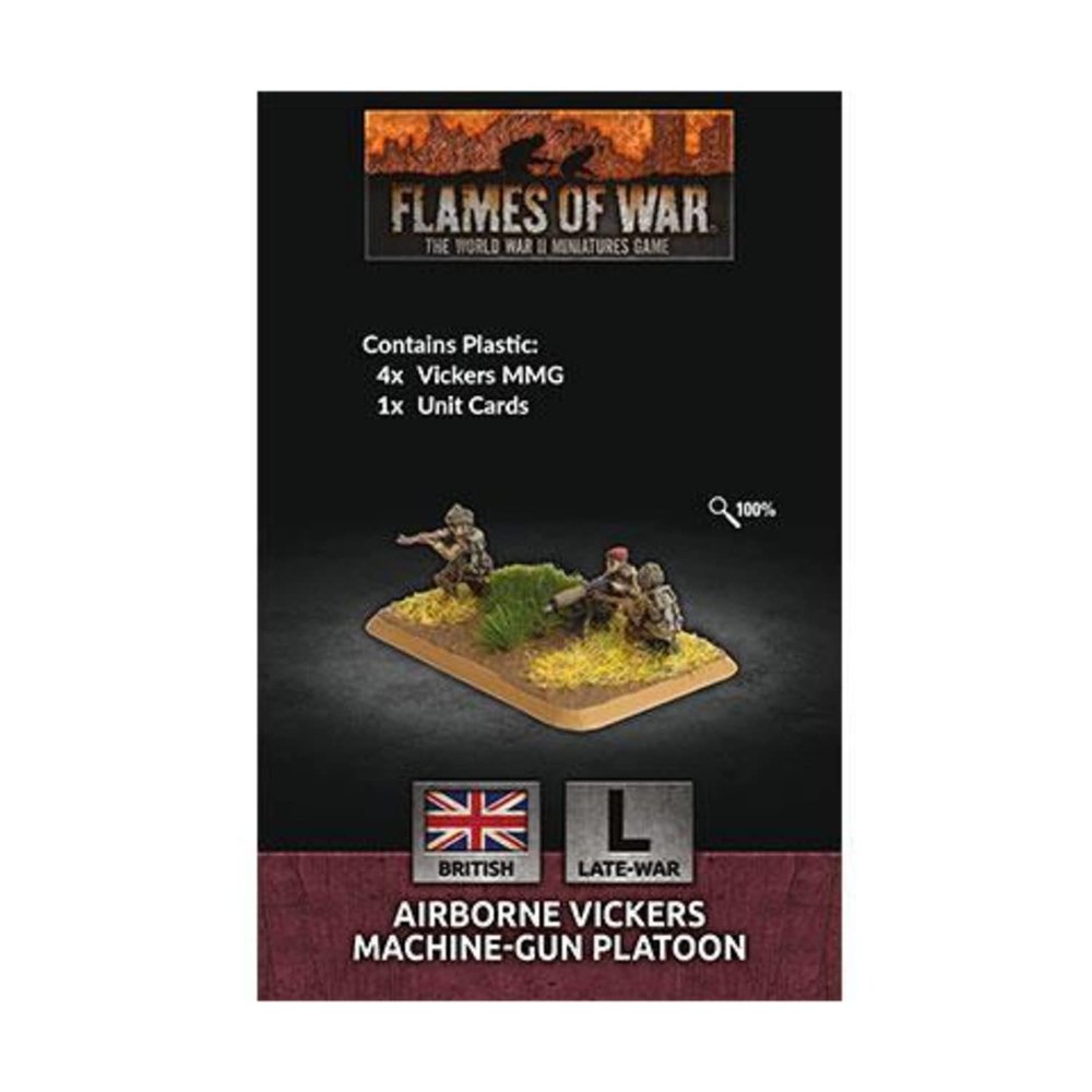 Flames of War: Late War: British Airbourne Vickers Machine Gun Platoon (BR814)
