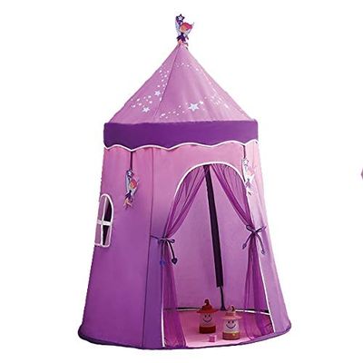 Children's Tent, Game House Indoor Princess Castle Portable Easy to Clean Big Space (Color : B)