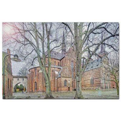 Denmark Jigsaw Puzzle 1000 Piece Denmark Roskilde Domkirke Puzzle Travel Souvenir Wooden