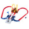 Hot Wheels Mario Kart Bowsers Castle Chaos Modular Track with Side by Side Racing Lap Flags and Bowser Figure Connects to Other Sets Gift idea for Ages 3 Years and Older view 1