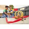 Hot Wheels Mario Kart Bowsers Castle Chaos Modular Track with Side by Side Racing Lap Flags and Bowser Figure Connects to Other Sets Gift idea for Ages 3 Years and Older view 2