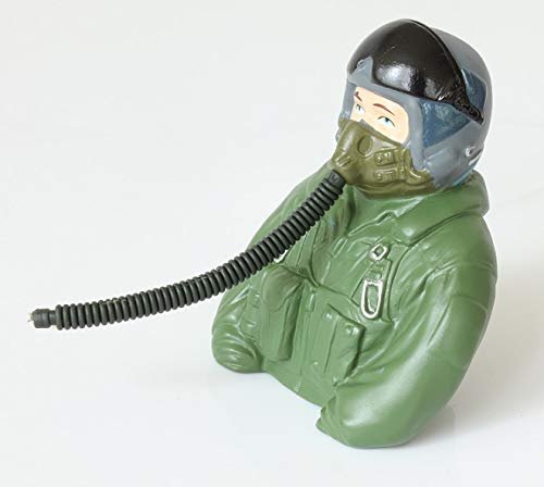 1/6 Scaled Freewing EDF Jet Pilot Figure for RC Model Airplane Jet Plane - Green - L77W35H76mm