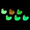 50pcs Miniature Ducks Ornament, Glow in The Duck Figurine with Xmas Hat Micro Landscape Garden Dollhouse Decoration Christmas Party Supplies view 2