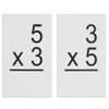 800 Math Flash Cards with All Possible 0-12 Addition, Subtraction, Multiplication and Division Facts with Transitional Concepts Cards and Introduction to Fractions Cards view 3
