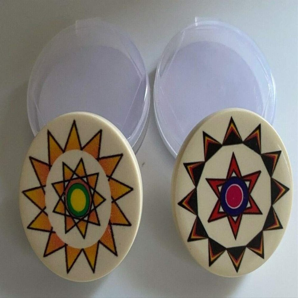 Family Cart Carrom Tournament Striker ( Set of 2 ) Design/Color May Vary 100% with Fast Delivery