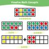 Big Magnetic Ten Frame Set, Opret 52 Pieces Math Manipulatives for Elementary, Kindergarten Classroom Must Haves Math Games with Storage Bag, Ages 5+, 4 Frames, 44 Counters, 2 Plus and 2 Minus view 2