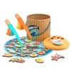 TOP BRIGHT Montessori Toddler Fishing Game - Kids Wooden Magnetic Fishing Toys Gifts for 3 Years Old Girls Boys, Fine Motor Skills for Toddler view 1