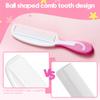 Baby Hair Brush and Comb Sets, New Born Baby Hair Brushes, Perfect Baby Registry Gift for Newborns(Pink) view 4