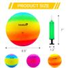 Beetwo Four Square Balls, 8.5 Inch Playground Ball for Kids Outdoor Dodgeball Kickball Handball Game with Hand Pump (4 Pack) view 2