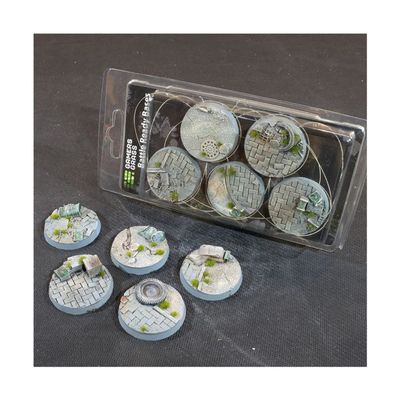 Gamers Grass - Battle Ready Urban Warfare Resin Bases, Round 40mm (x5)