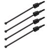 8 Pack Treehobby 90mm Stainless Steel 08029 Dogbones Drive Shaft & 02033 Stub Wheel Axle for 1/10 Redcat Volcano HSP Exceed RC Car Truck Replacement (Black) view 2